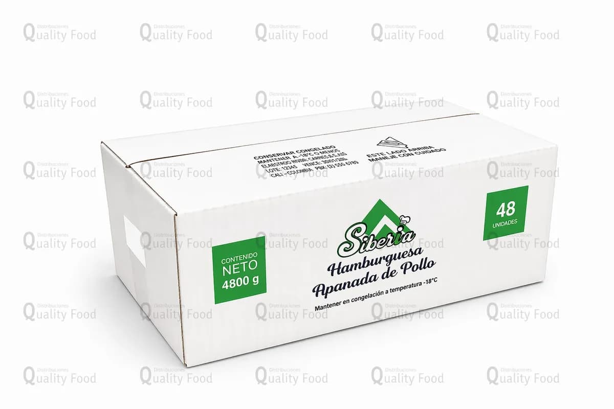 Hamburguesa apanada pollo X 48 und x 100 GR