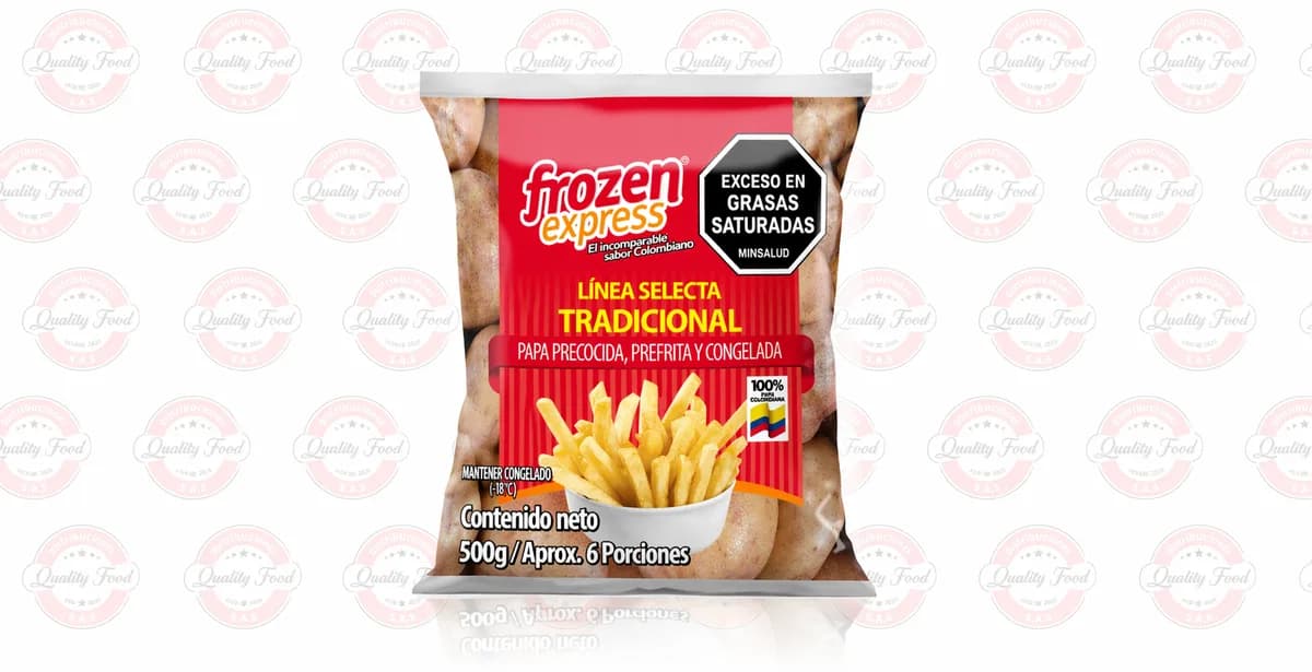 PAPA FRANCESA FROZEN CORTE 11X11 TRADICIONAL X 500 GR LIBRA