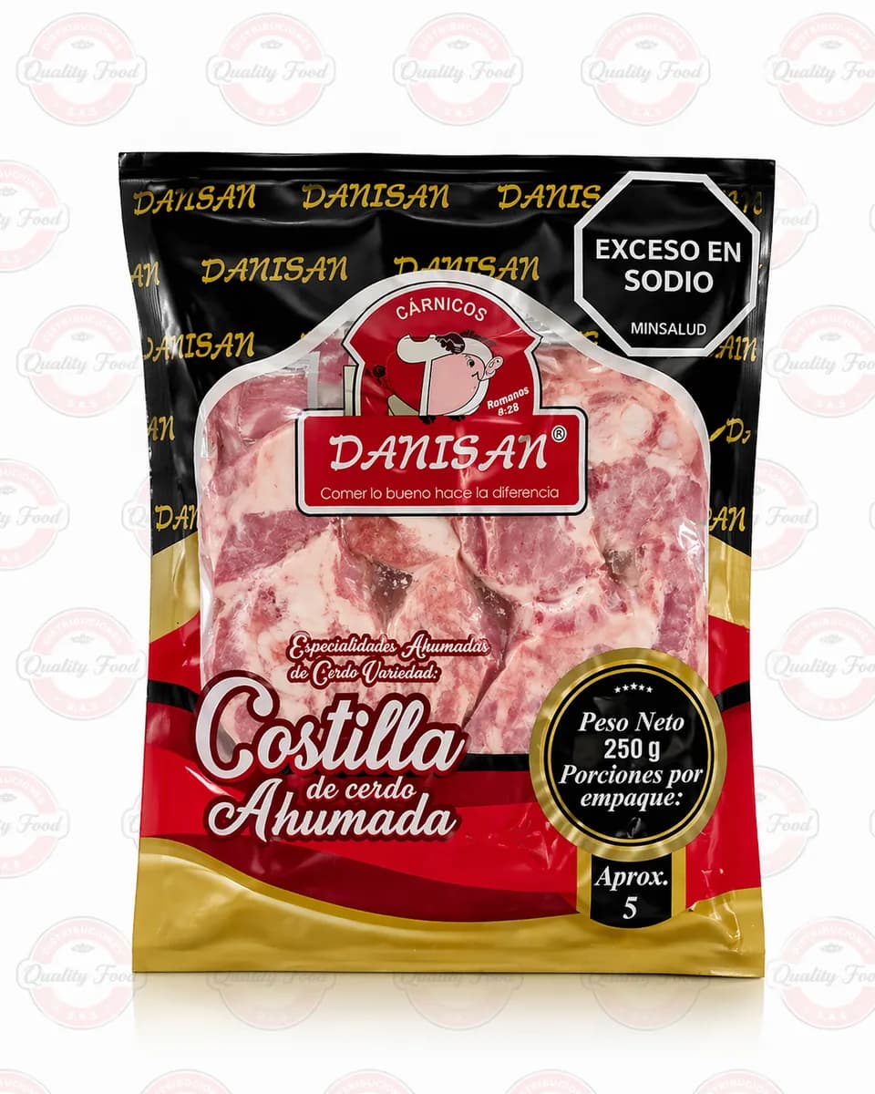 COSTILLA X 250 GR AHUMADA DANSAN