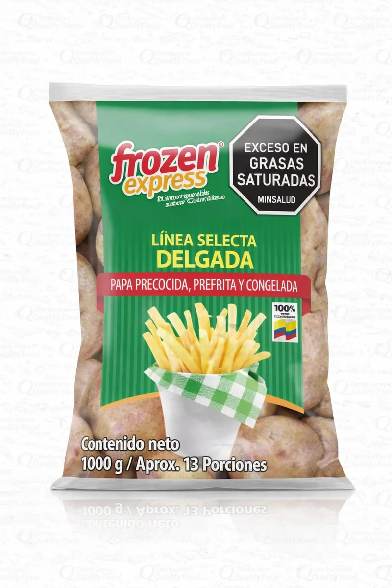 PAPA FRANCESA FROZEN CORTE 9 X 9 CLASICA X 1000 KILO