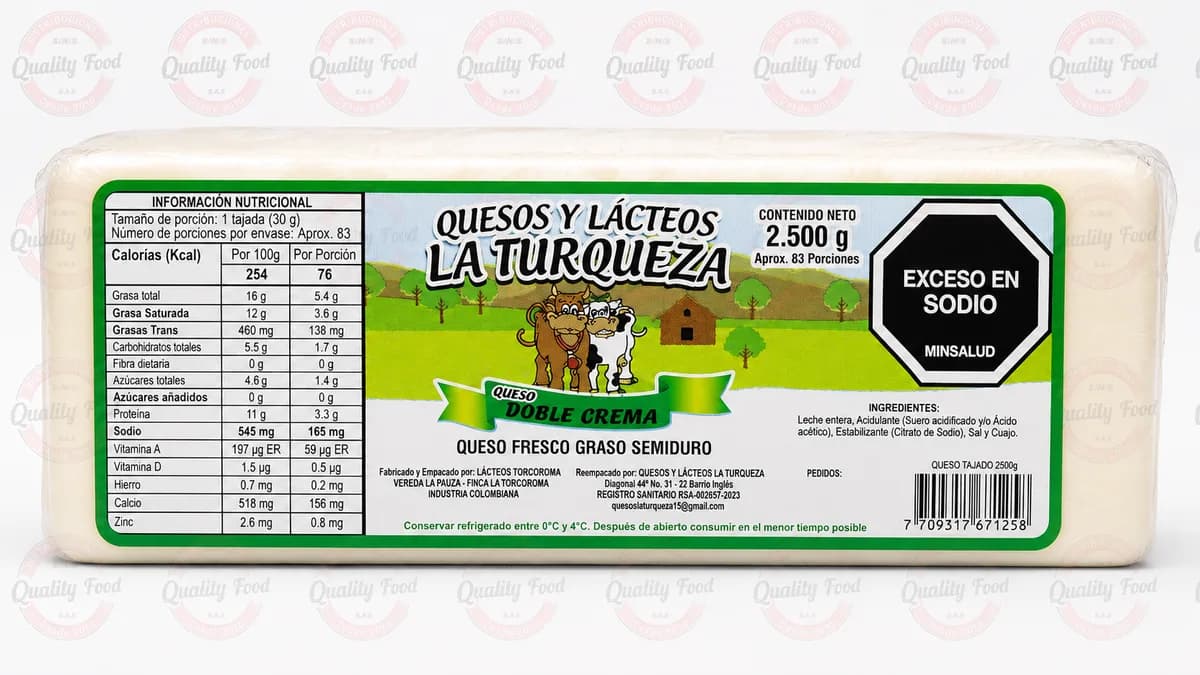 QUESO TAJADO TIPO MOSARELA X 5 LIBRAS