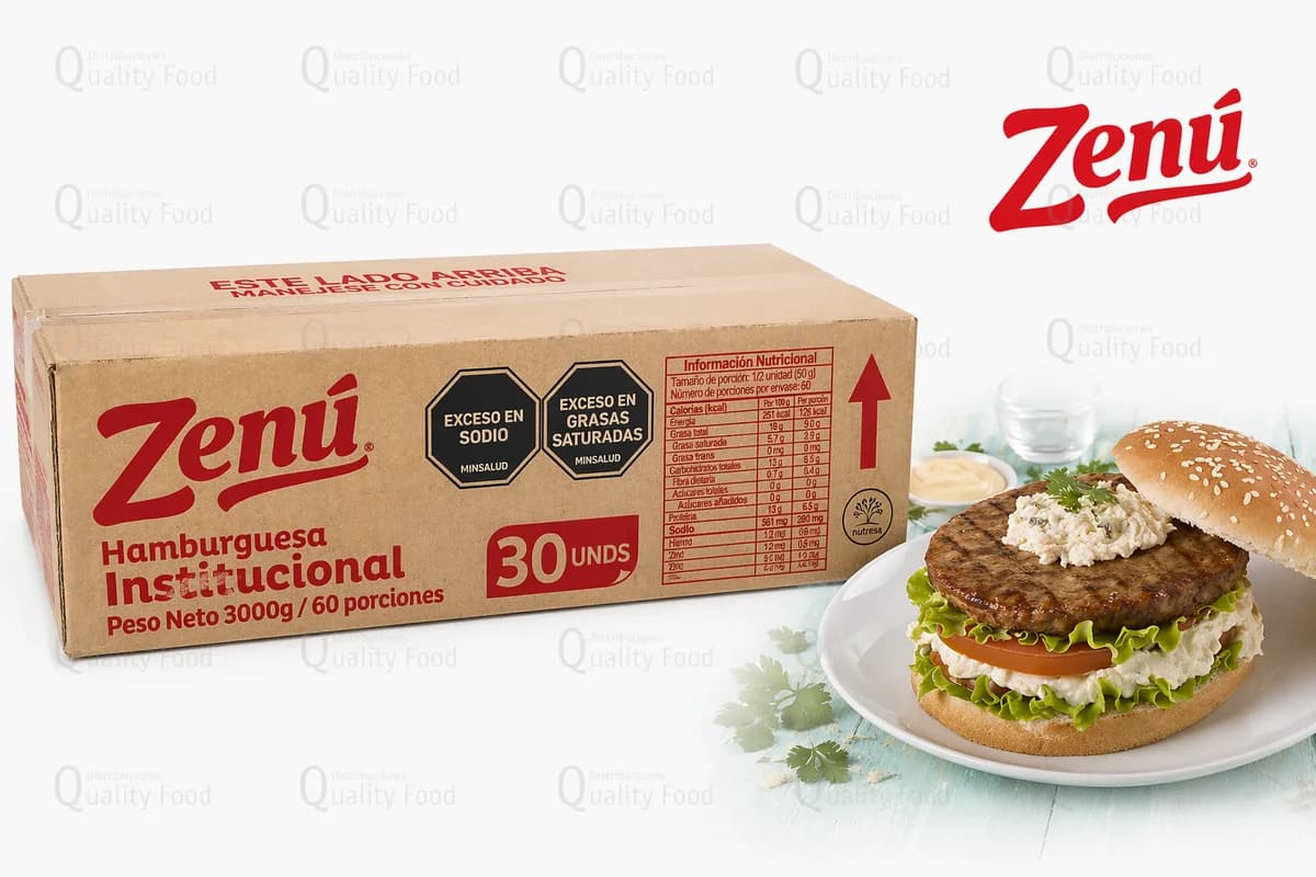 HAMBURGESA DE RES X 30 unidades x 100 gr