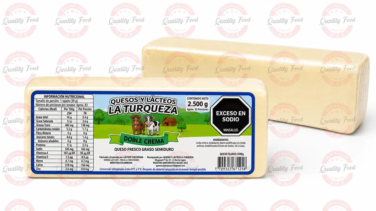 QUESO ENTERO TIPO MOSARELA X 5 LIBRAS